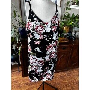 Honey Belle Size M Womens Floral Lightweight Short Cami Summer Slip Dress